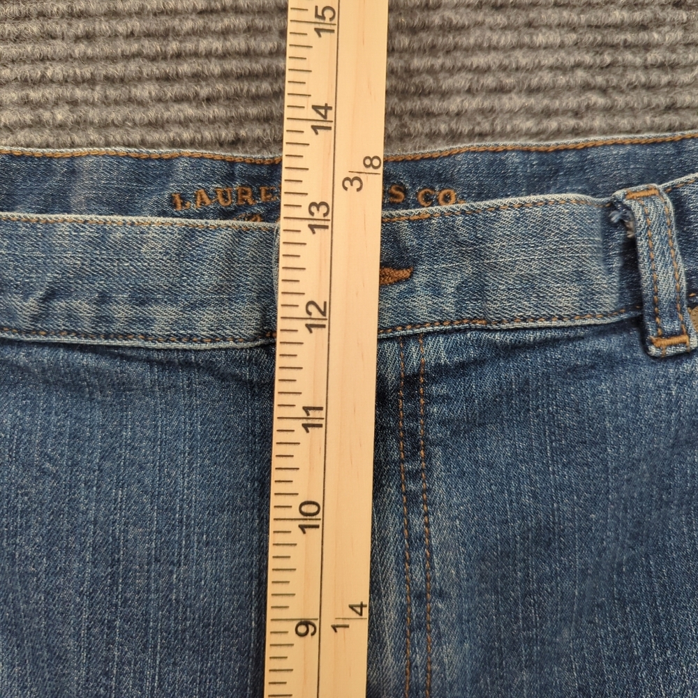 Lauren Ralph Lauren Classic Blue Denim Women's Shorts Size 18W, Classic, Preppy - Picture 6 of 10